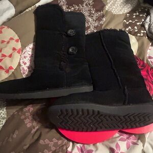 Women's Black Suede Boots